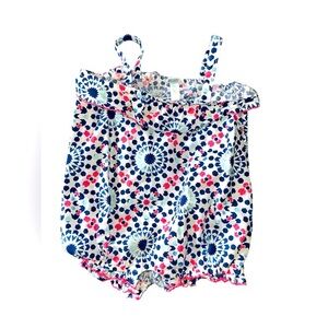 6-9 Month 100% Cotton Girl's Summer Romper**